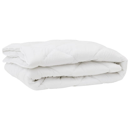 Piumone con cuscino 3 pcs Bianco Microfibra