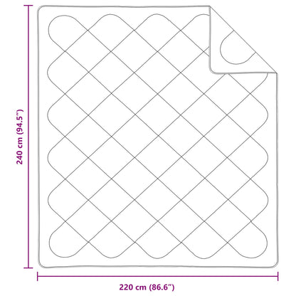 Piumone con cuscino 3 pcs Bianco Microfibra