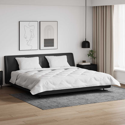 Duvet Invernale con cuscino 3 pcs Bianco Microfibra