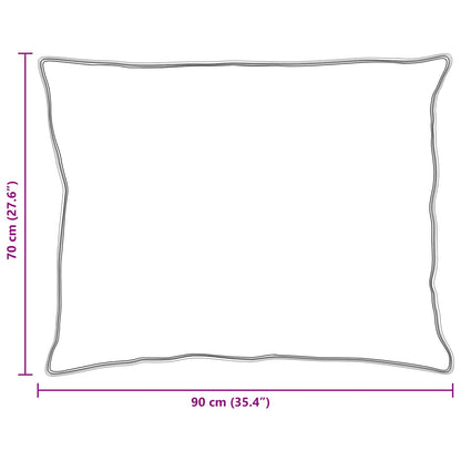 Duvet Invernale con cuscino 3 pcs Bianco Microfibra