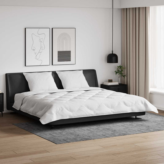 Duvet Invernale con cuscino 3 pcs Bianco Microfibra | homemem39