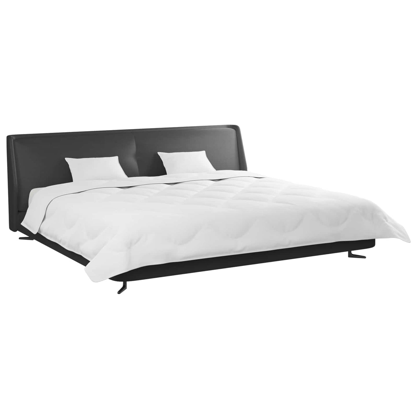 Duvet Invernale con cuscino 3 pcs Bianco Microfibra