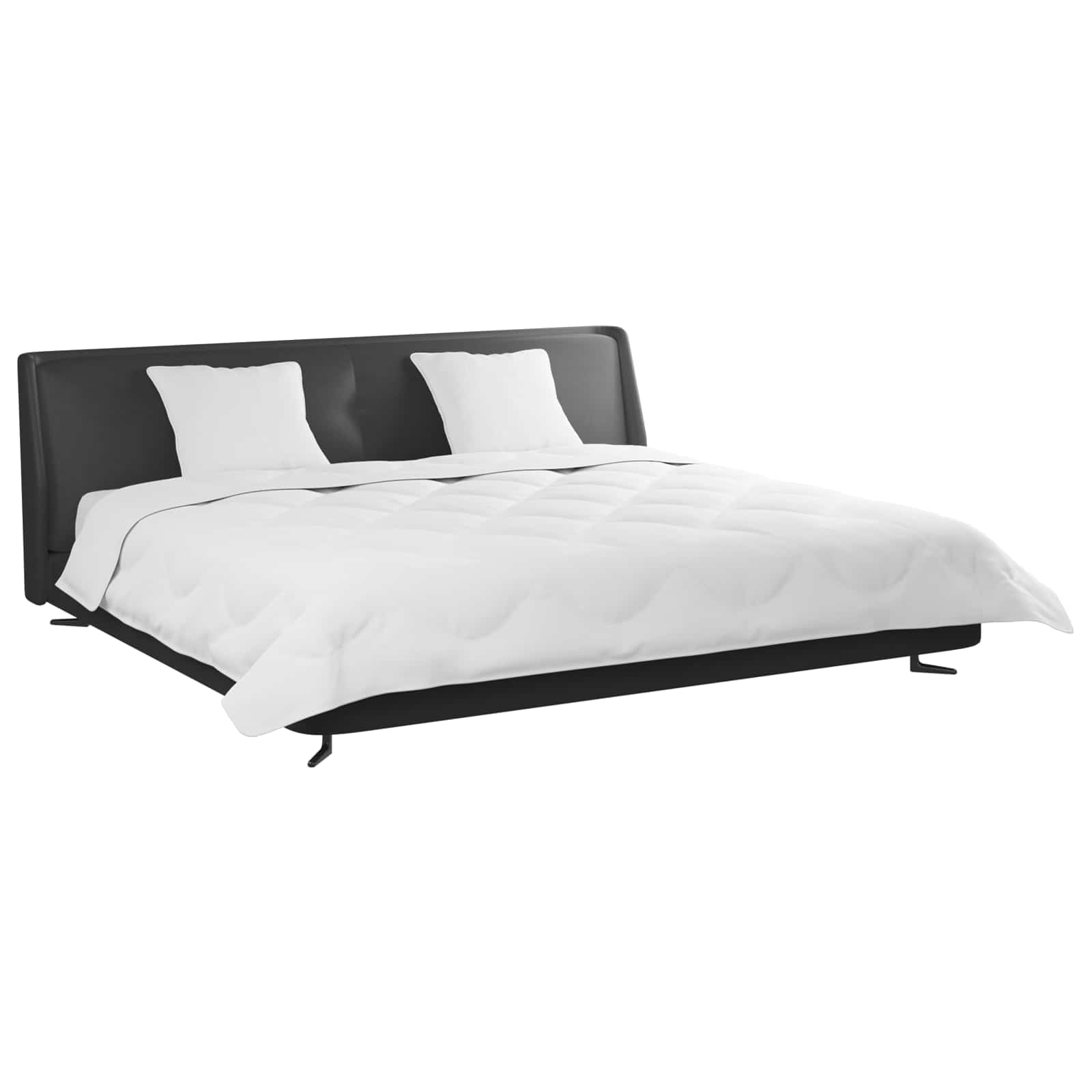 Piumone con Cuscini 3 pcs Bianco Microfibra e Piuma d'Oca | homemem39