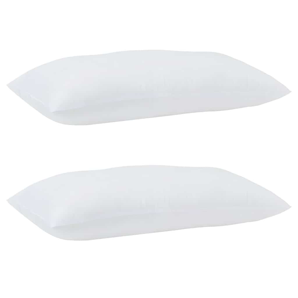 Piumone con Cuscini 3 pcs Bianco Microfibra e Piuma d'Oca