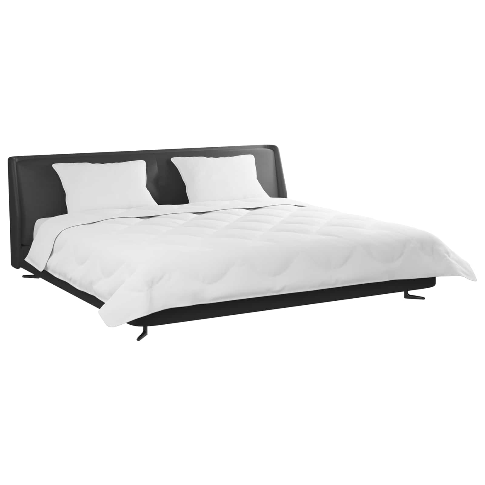 Piumone con Cuscini 3 pcs Bianco Microfibra e Piuma d'Oca | homemem39