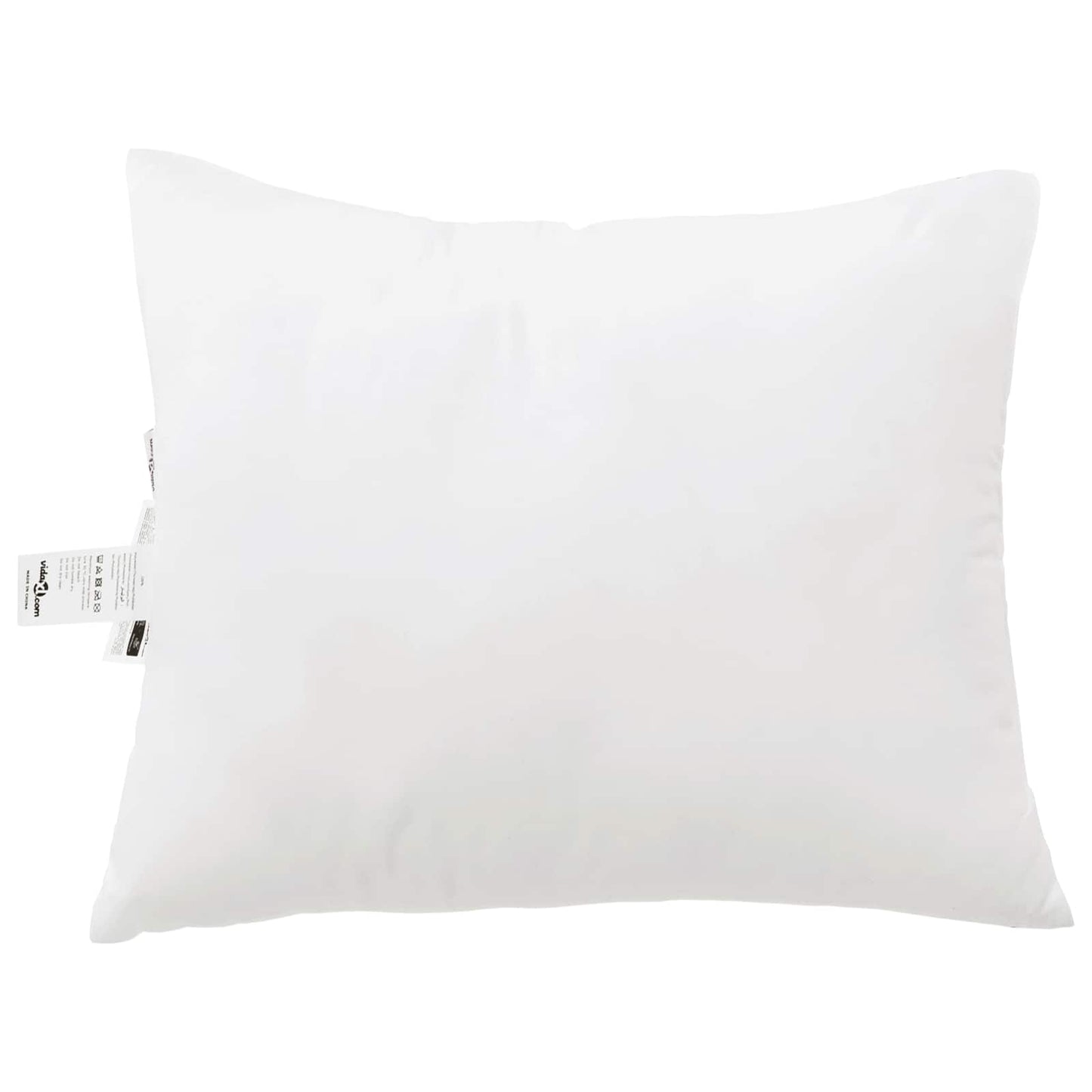 Piumone con Cuscini 3 pcs Bianco Microfibra e Piuma d'Oca