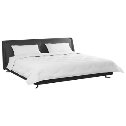 Piumone con Cuscini 3 pcs Bianco Microfibra e Piuma d'Oca