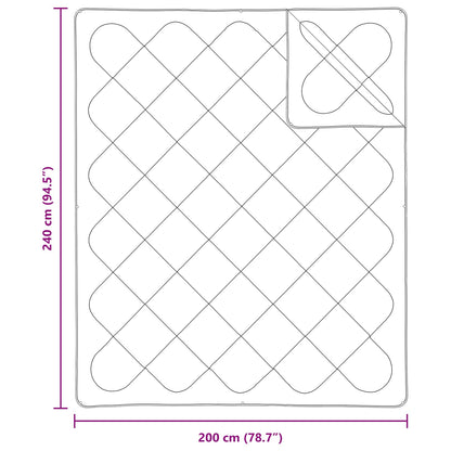 Set di Piumoni 3 pcs Bianco Microfibra e Piuma d'Oca