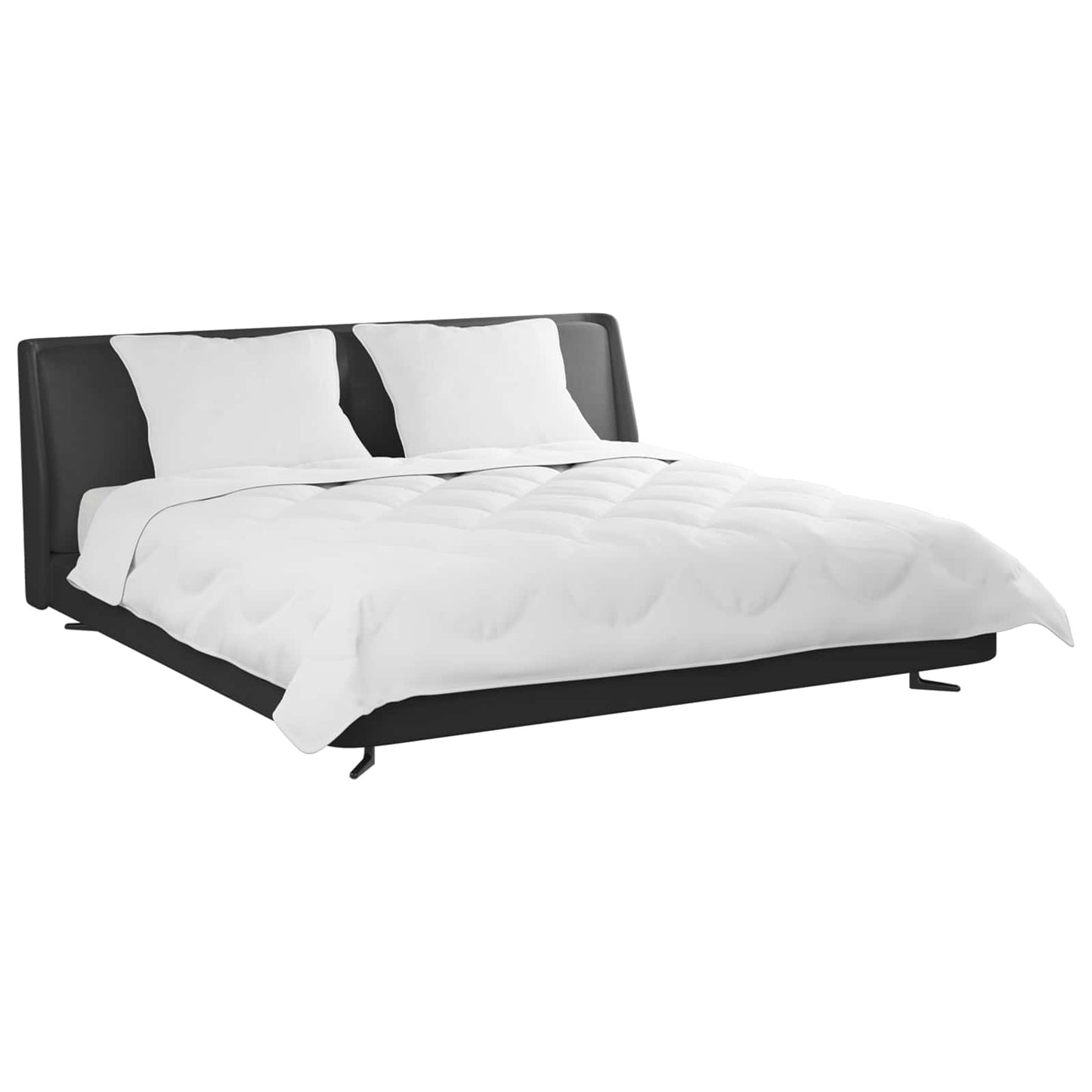 Set di Piumoni 3 pcs Bianco Microfibra e Piuma d'Oca