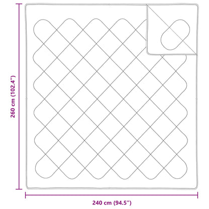 Piumone con Cuscini con cuscino 3 pcs Bianco Microfibra