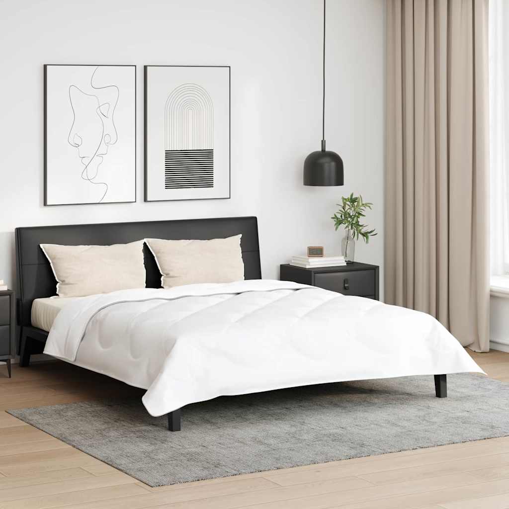 Piumone con cuscino 3 pcs Bianco Microfibra