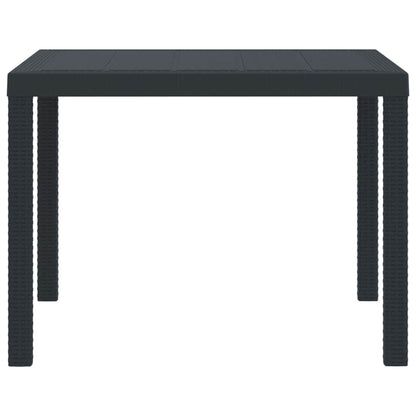 Tavolo da Giardino Antracite 100 x 100 x 73 cm polyrattan