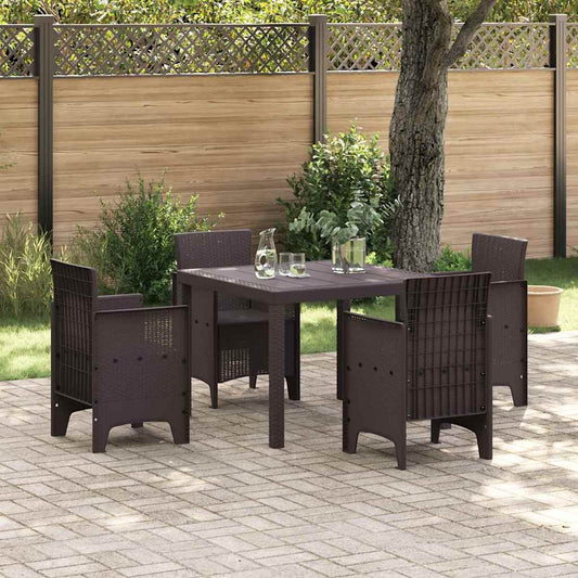 Tavolo da Giardino Marrone 100 x 100 x 73 cm polyrattan