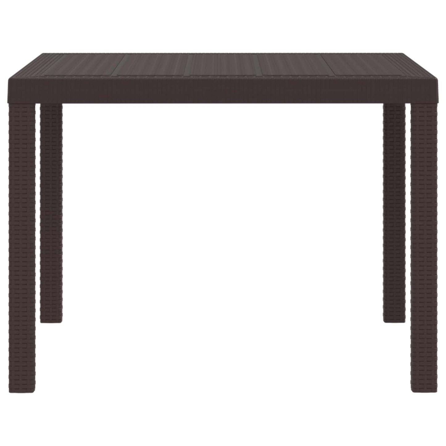 Tavolo da Pranzo da Giardino Marrone 100 x 100 x 73 cm