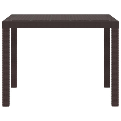 Tavolo da Pranzo da Giardino Marrone 100 x 100 x 73 cm