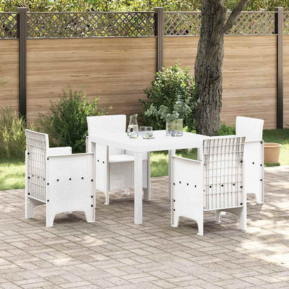 Tavolo da Giardino Bianco 100 x 100 x 73 cm polyrattan
