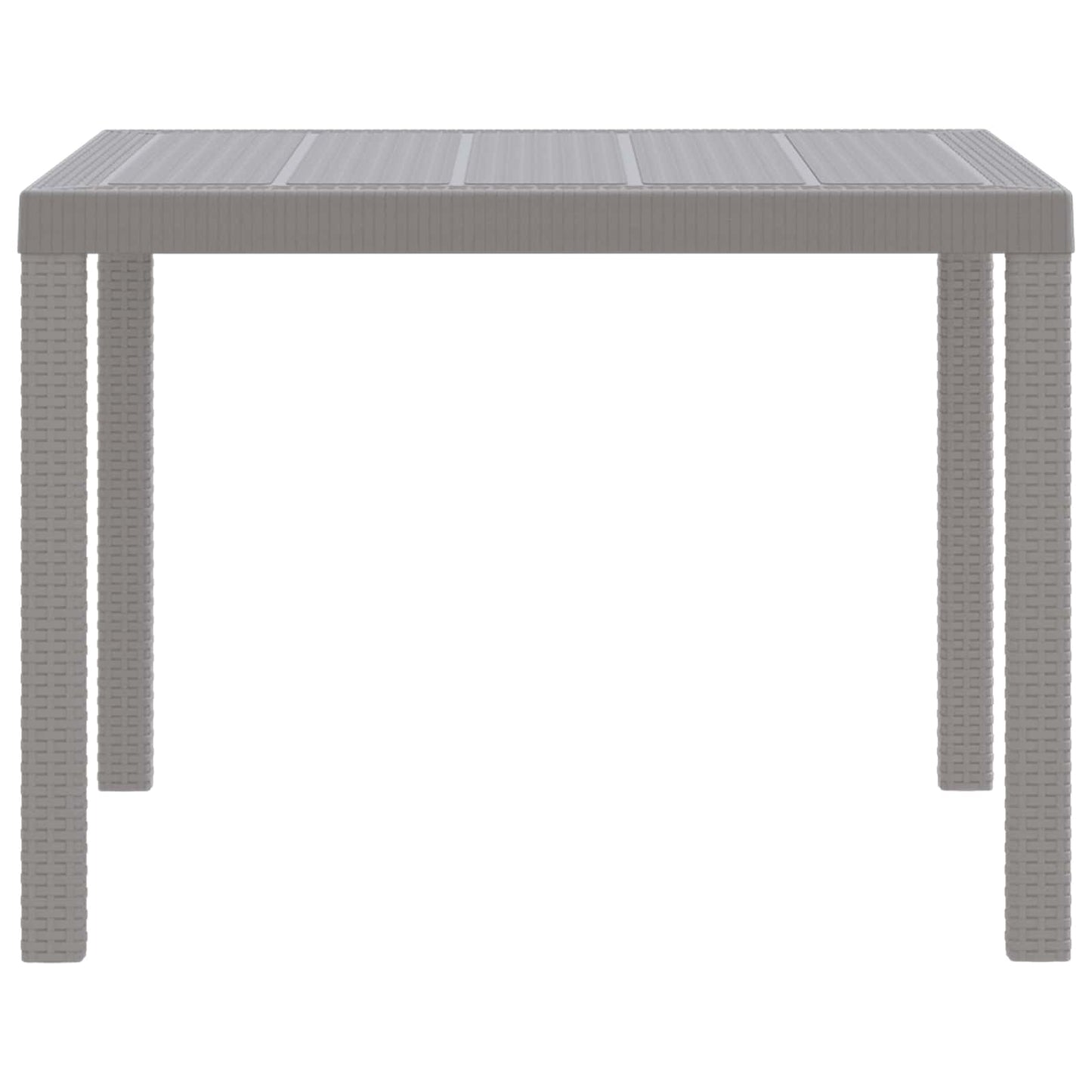 Tavolo da Pranzo da Giardino Grigio chiaro 100 x 100 x 73 cm