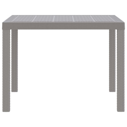 Tavolo da Pranzo da Giardino Grigio chiaro 100 x 100 x 73 cm