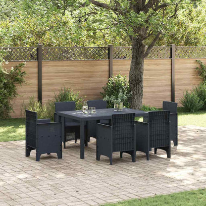 Tavolo da Giardino Antracite 150 x 100 x 73 cm polyrattan