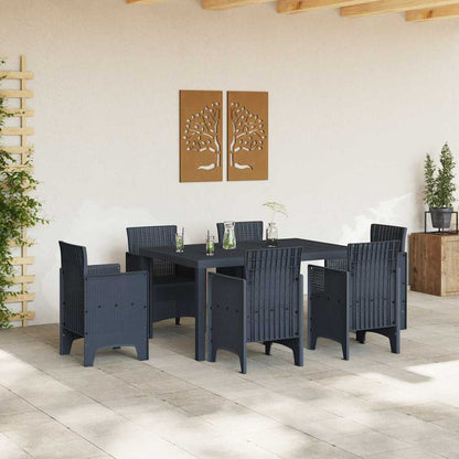 Tavolo da Giardino Antracite 150 x 100 x 73 cm polyrattan