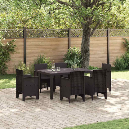 Tavolo da Giardino Marrone 150 x 100 x 73 cm polyrattan