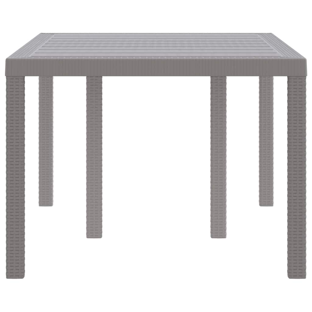 Tavolo da Giardino Grigio chiaro 150 x 100 x 73 cm polyrattan | homemem39