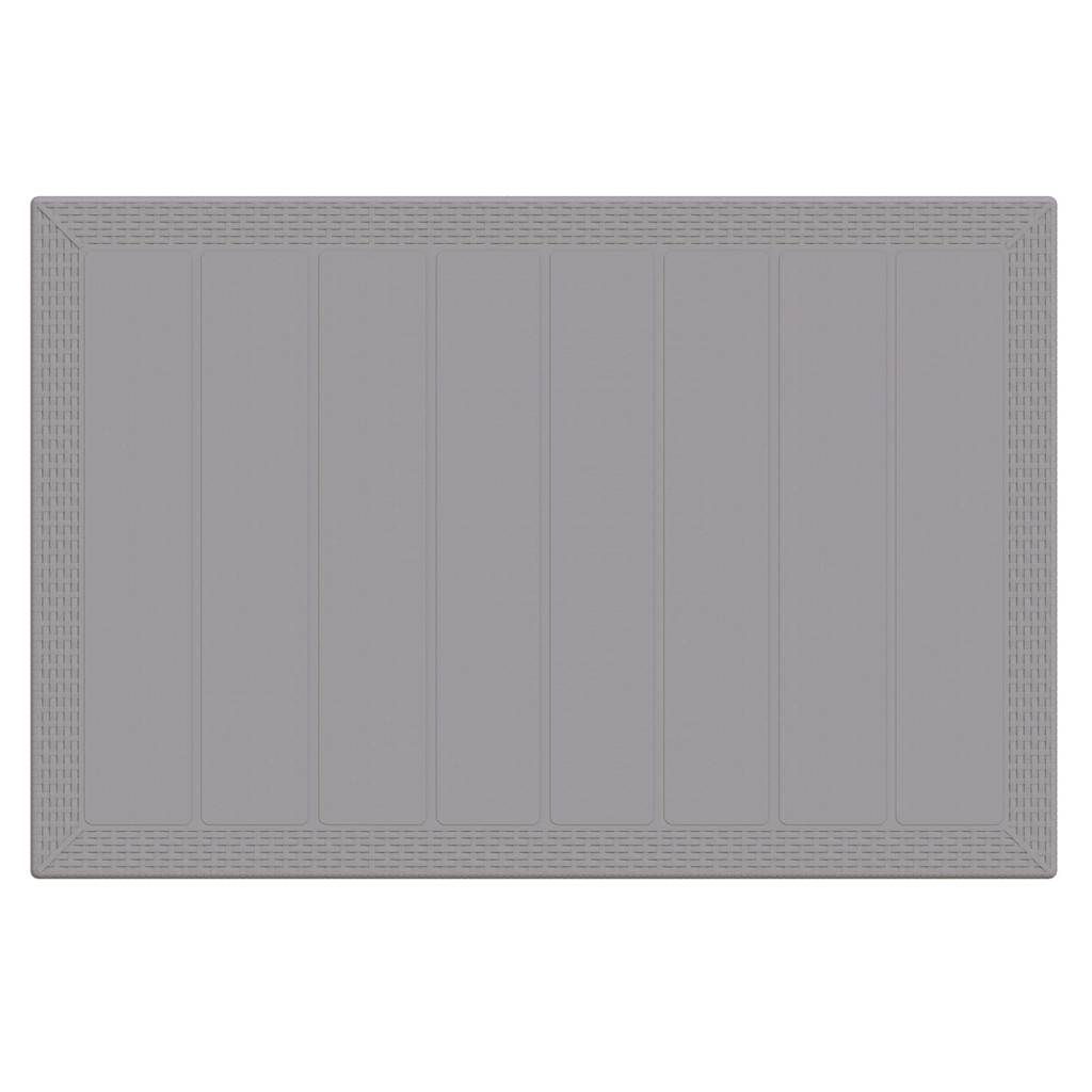 Tavolo da Giardino Grigio chiaro 150 x 100 x 73 cm polyrattan | homemem39