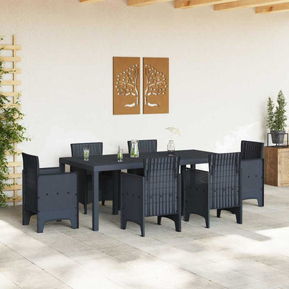 Tavolo da Giardino Antracite 200 x 100 x 73 cm polyrattan