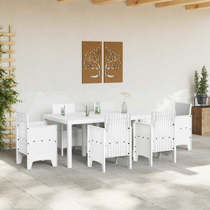 Tavolo da Giardino Bianco 200 x 100 x 73 cm polyrattan