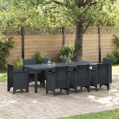Tavolo da Giardino Antracite 250 x 100 x 73 cm polyrattan
