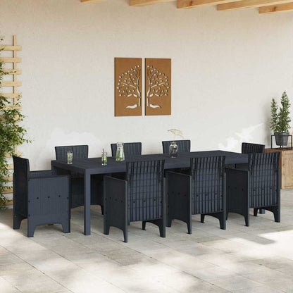 Tavolo da Giardino Antracite 250 x 100 x 73 cm polyrattan