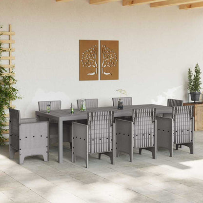 Tavolo da Giardino Grigio chiaro 250 x 100 x 73 cm polyrattan