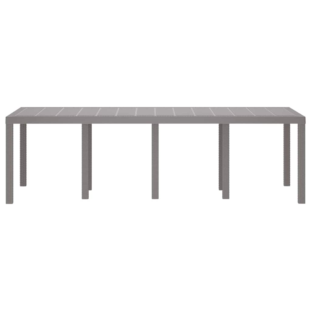 Tavolo da Giardino Grigio chiaro 250 x 100 x 73 cm polyrattan