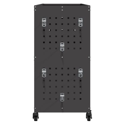 Carrello per Attrezzi con lo scaffale Nero 75 x 35 x 73 cm