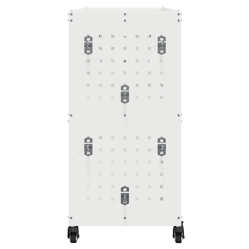 Carrello per Attrezzi con lo scaffale Bianco 75 x 35 x 73 cm