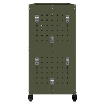 Carrello per Attrezzi con ruota Verde oliva 75 x 35 x 73 cm