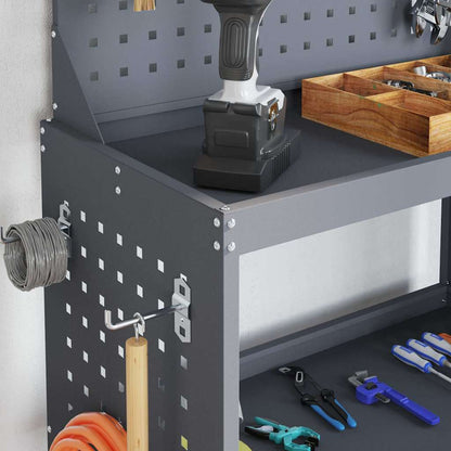 Carrello per Attrezzi con ruota Antracite 65 x 35 x 111 cm