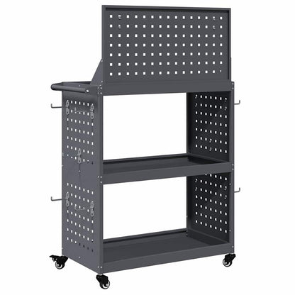 Carrello per Attrezzi con ruota Antracite 65 x 35 x 111 cm