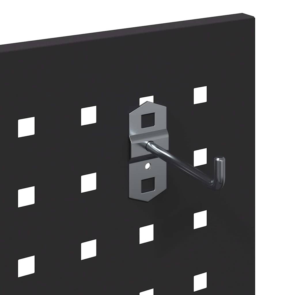 Carrello per Attrezzi con lo scaffale Nero 65 x 35 x 111 cm