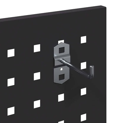 Carrello per Attrezzi con lo scaffale Nero 65 x 35 x 111 cm