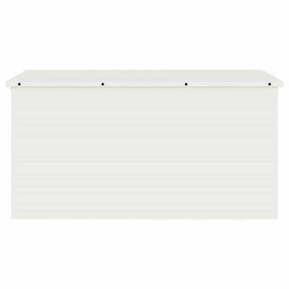 Scatola di Stoccaggio Esterno Bianco 100 x 50.5 x 50 cm