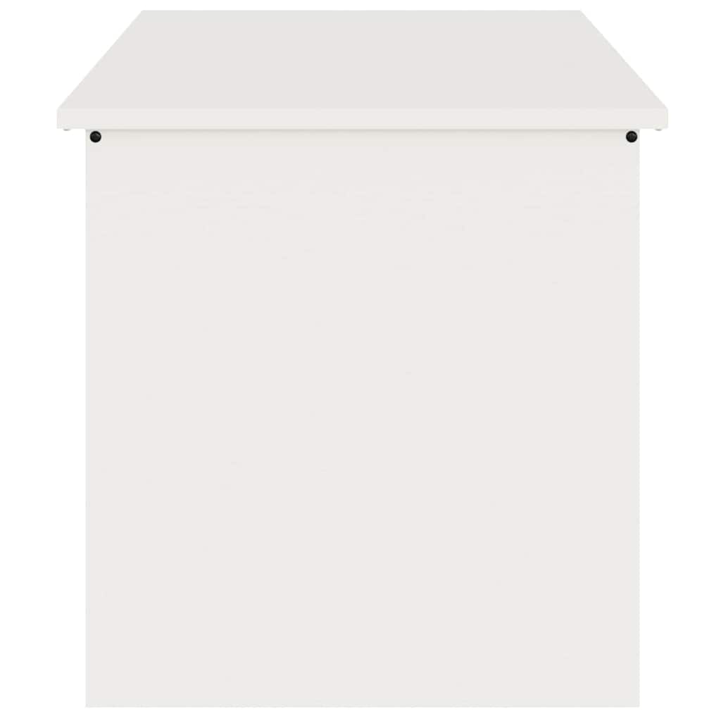 Scatola di Stoccaggio Esterno Bianco 100 x 50.5 x 50 cm