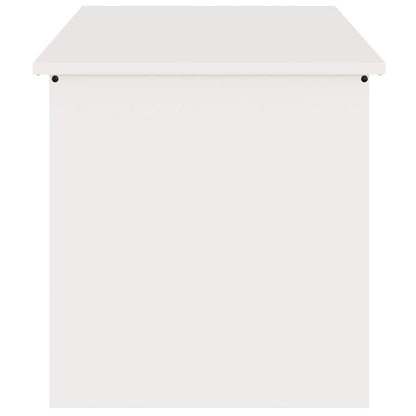 Scatola di Stoccaggio Esterno Bianco 100 x 50.5 x 50 cm