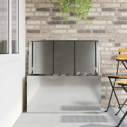 Scatola di Stoccaggio Esterno Argento 100 x 50,5 x 50 cm