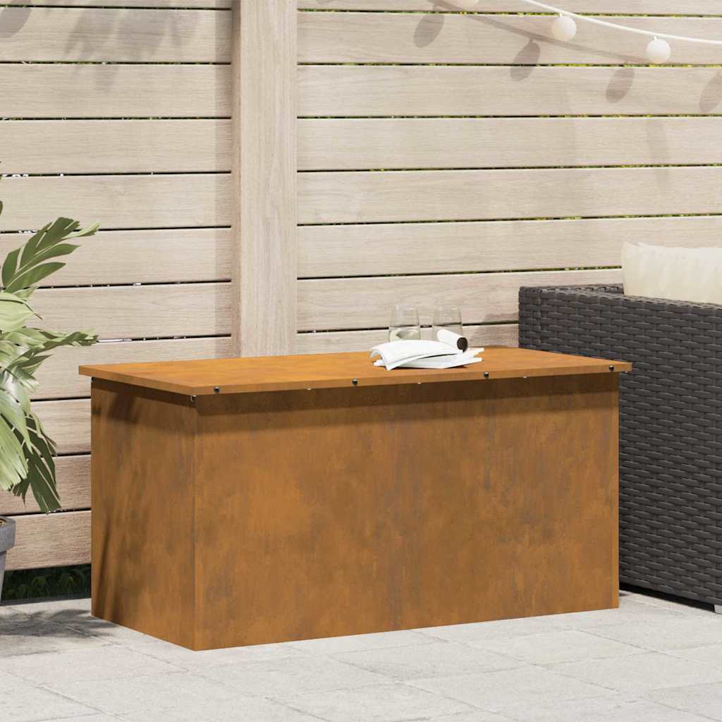 Scatola di Stoccaggio Esterno Marrone 100 x 50.5 x 50 cm