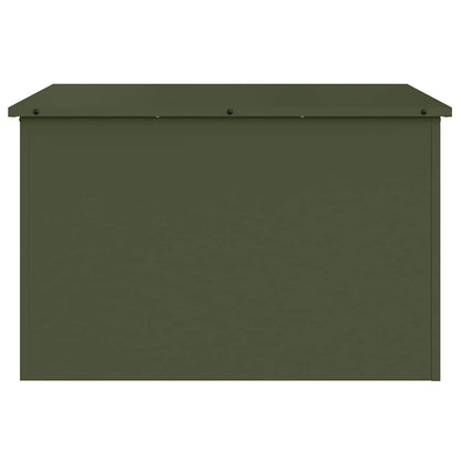 Scatola di Stoccaggio Esterno Verde oliva 80 x 50,5 x 50 cm