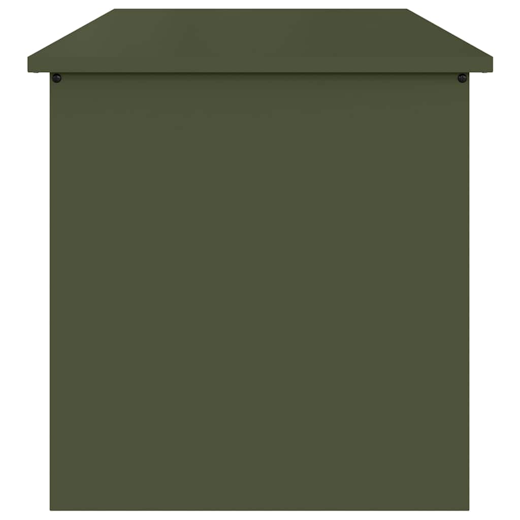 Scatola di Stoccaggio Esterno Verde oliva 80 x 50,5 x 50 cm