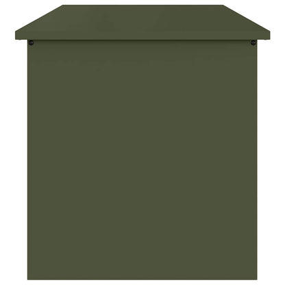 Scatola di Stoccaggio Esterno Verde oliva 80 x 50,5 x 50 cm