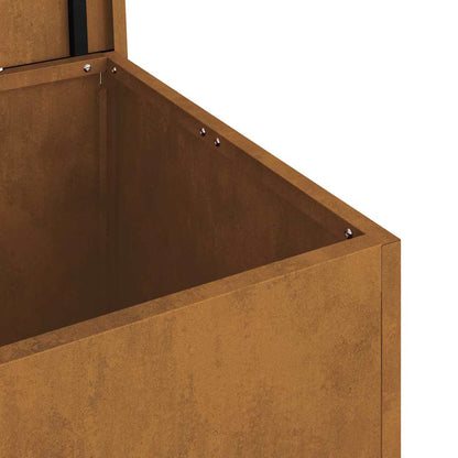 Scatola di Stoccaggio Esterno Marrone 80 x 50.5 x 50 cm