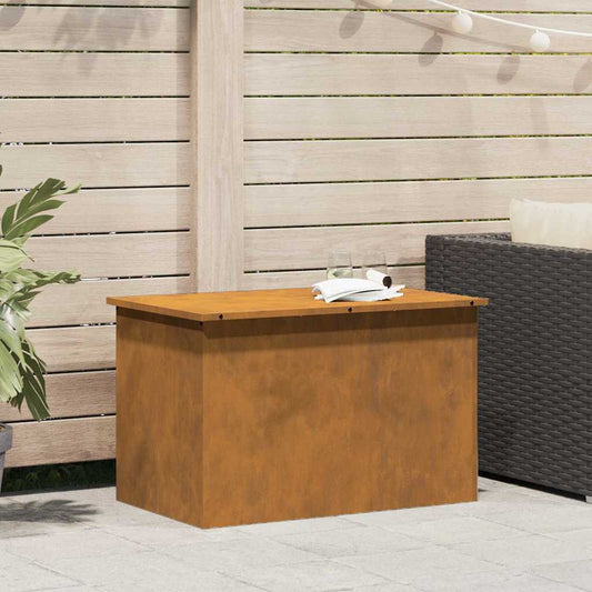 Scatola di Stoccaggio Esterno Marrone 80 x 50.5 x 50 cm